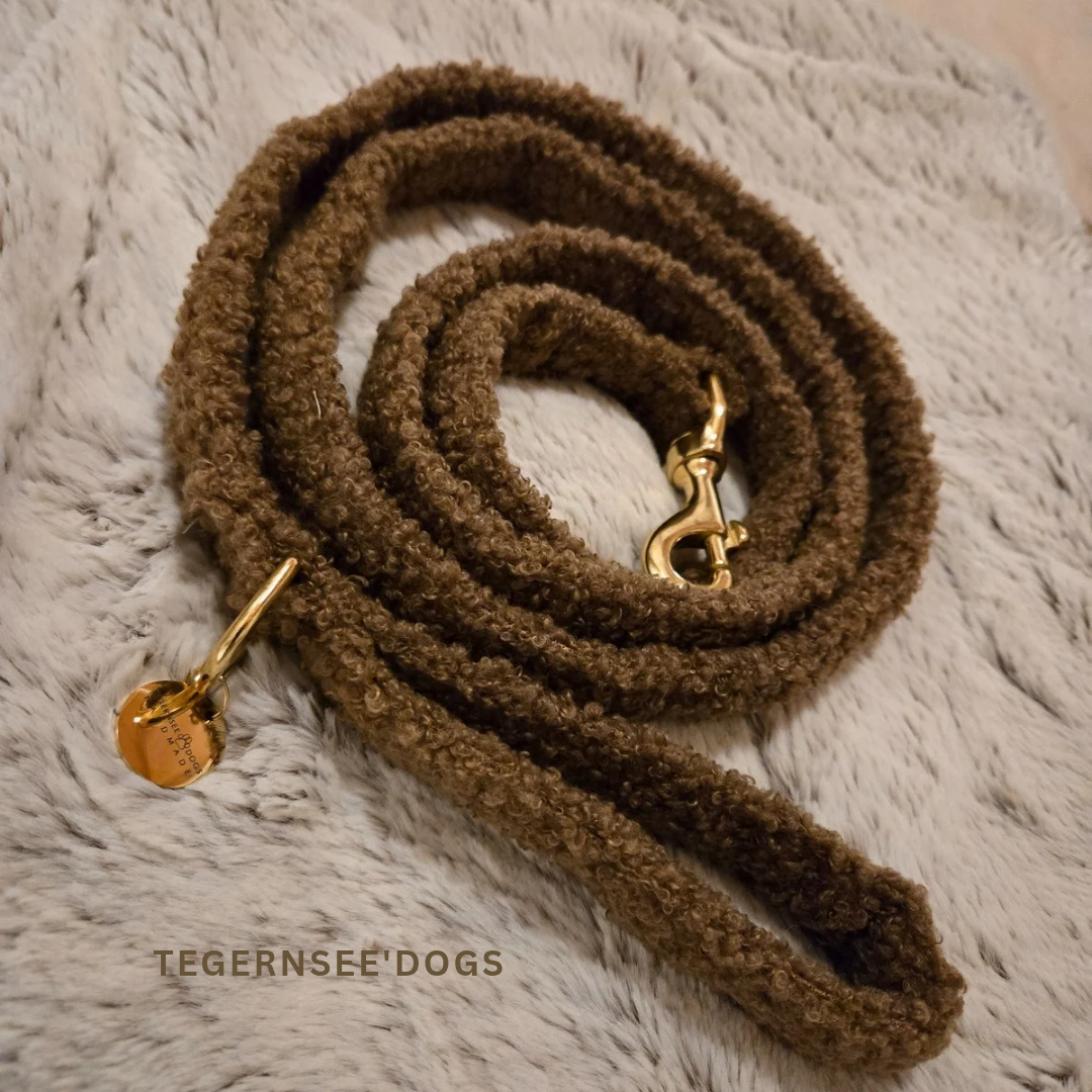 Hundeleine Bouclé Mocca
