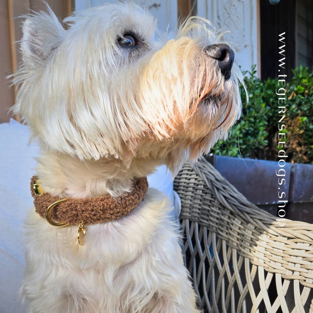 Halsband Bouclé Mocca
