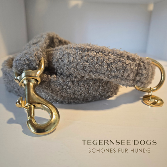 Hundeleine Bouclé Taupe