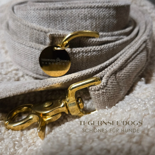 Hundeleine SamtPfote Taupe