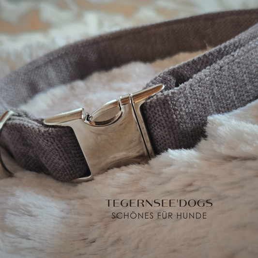 Halsband SamtPfote Anthrazit