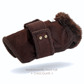 Faux Fur Hundemantel chocolate