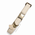 SoftLeder Halsband Sandbeige