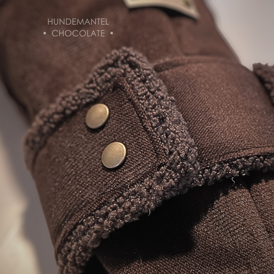 Faux Fur Hundemantel chocolate