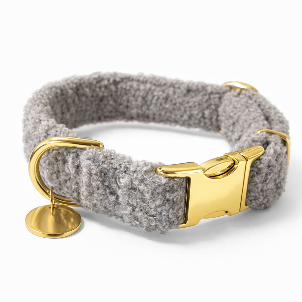 Halsband Bouclé Taupe