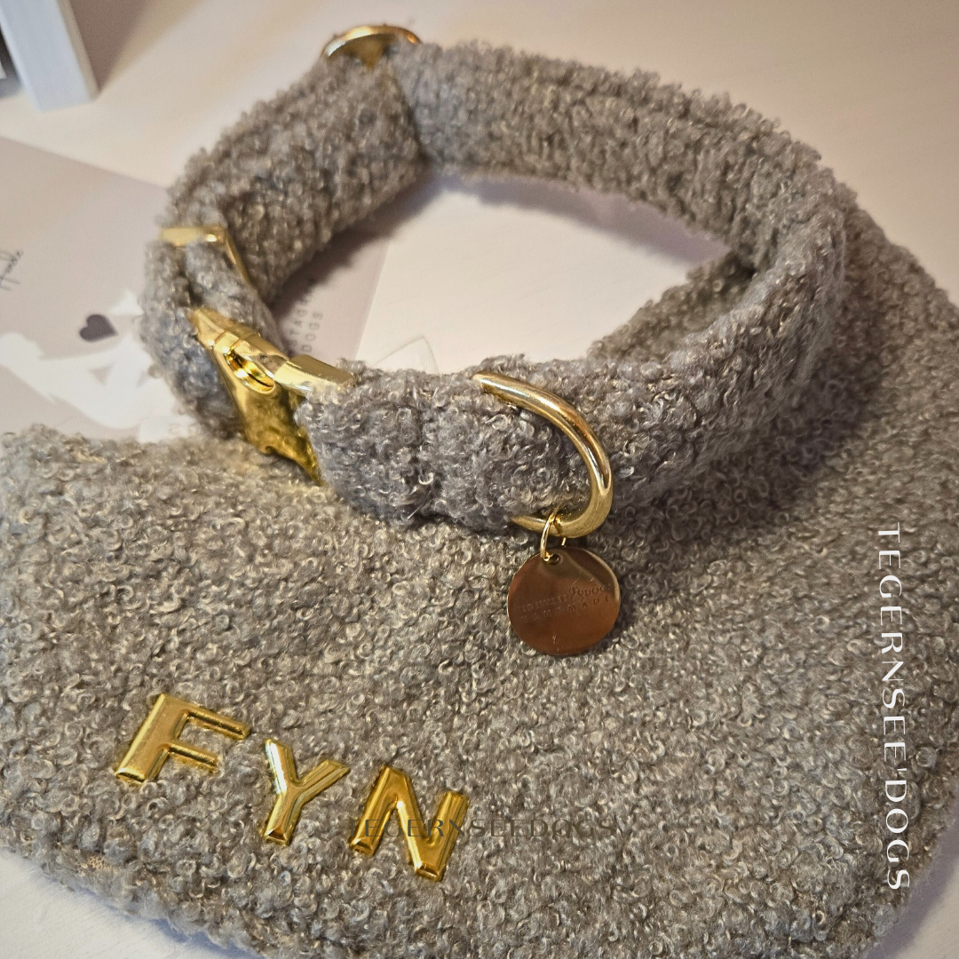 Halsband Bouclé Taupe