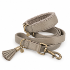 SoftLeder Halsband Cappuccino